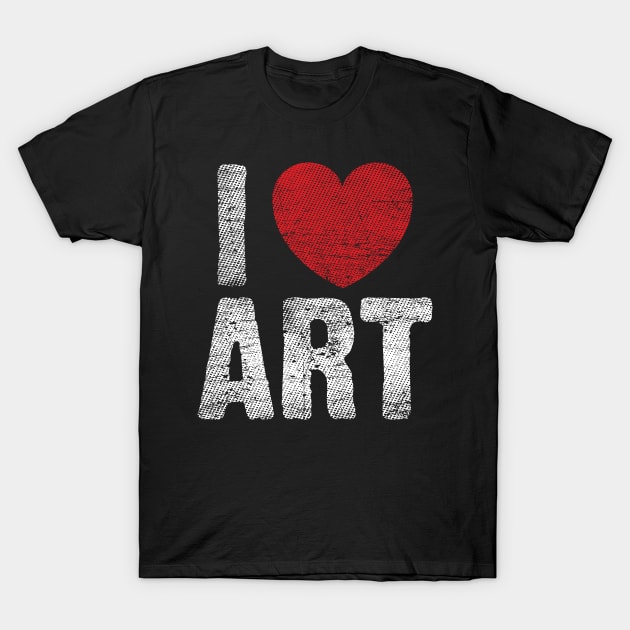 I Heart Art T-Shirt by Emma